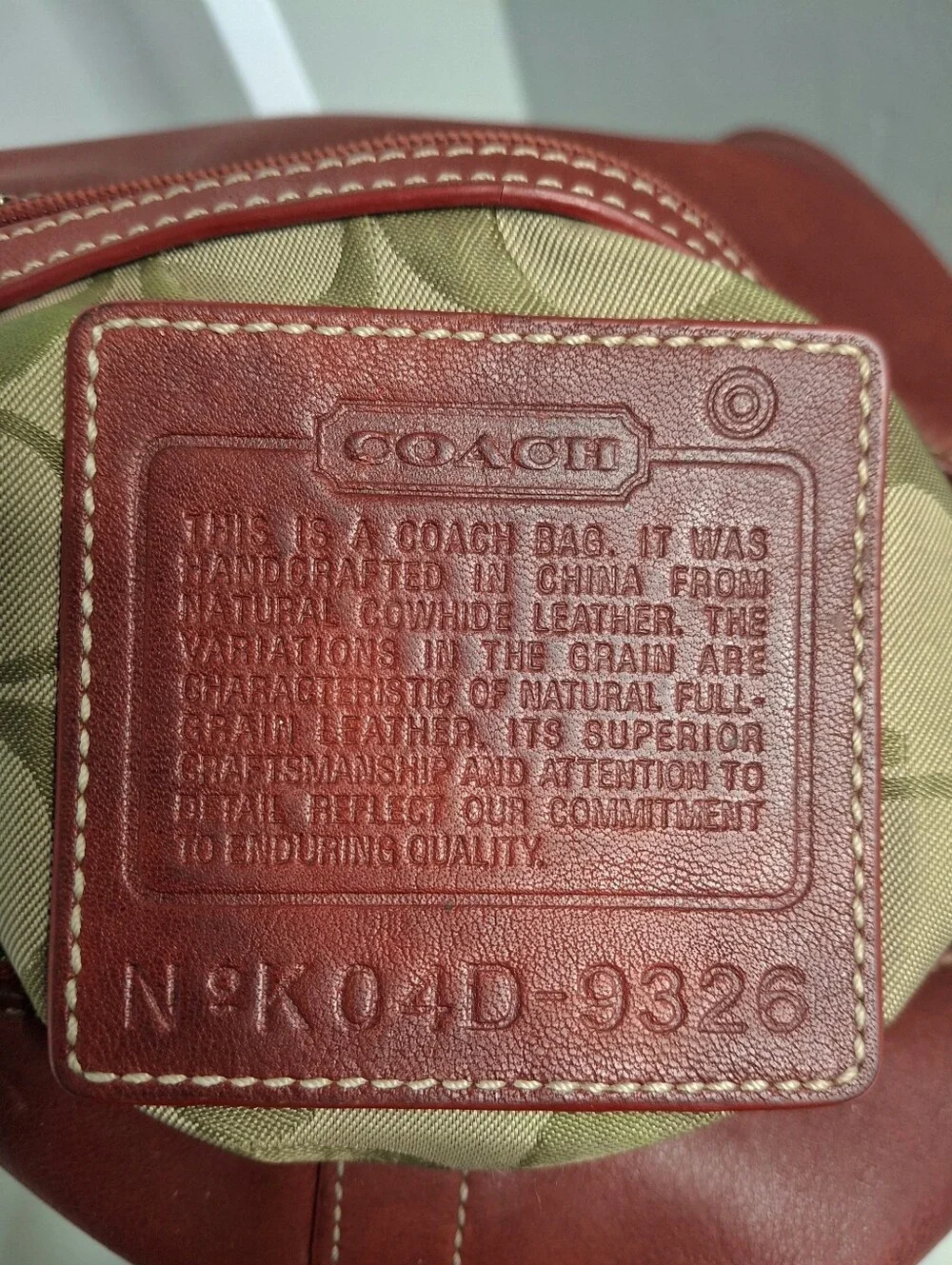 Coach Vintage Legacy Slim Duffle Red Leather Crossbody Shoulder Bag 2004